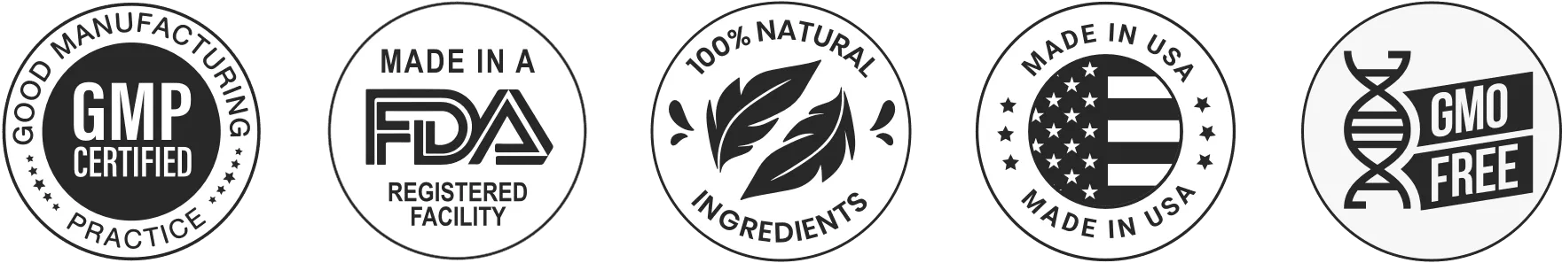 TitanFlow made in USA natural quality manufacturing badges